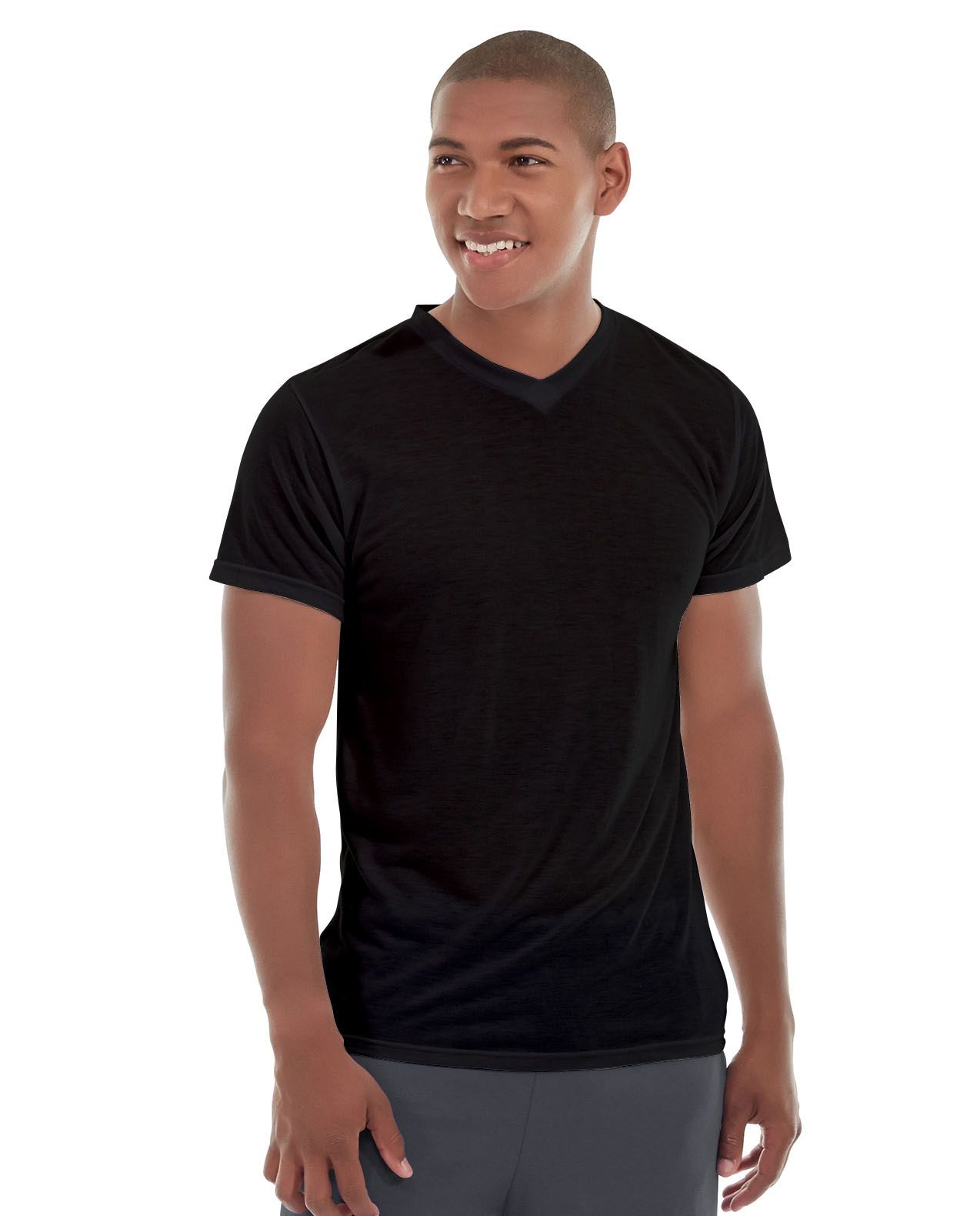 Ryker LumaTech&trade; Tee (V-neck)-XS-Black